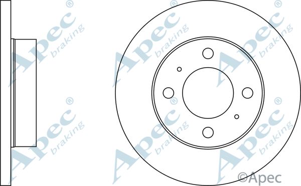 APEC BRAKING Bremžu diski DSK276